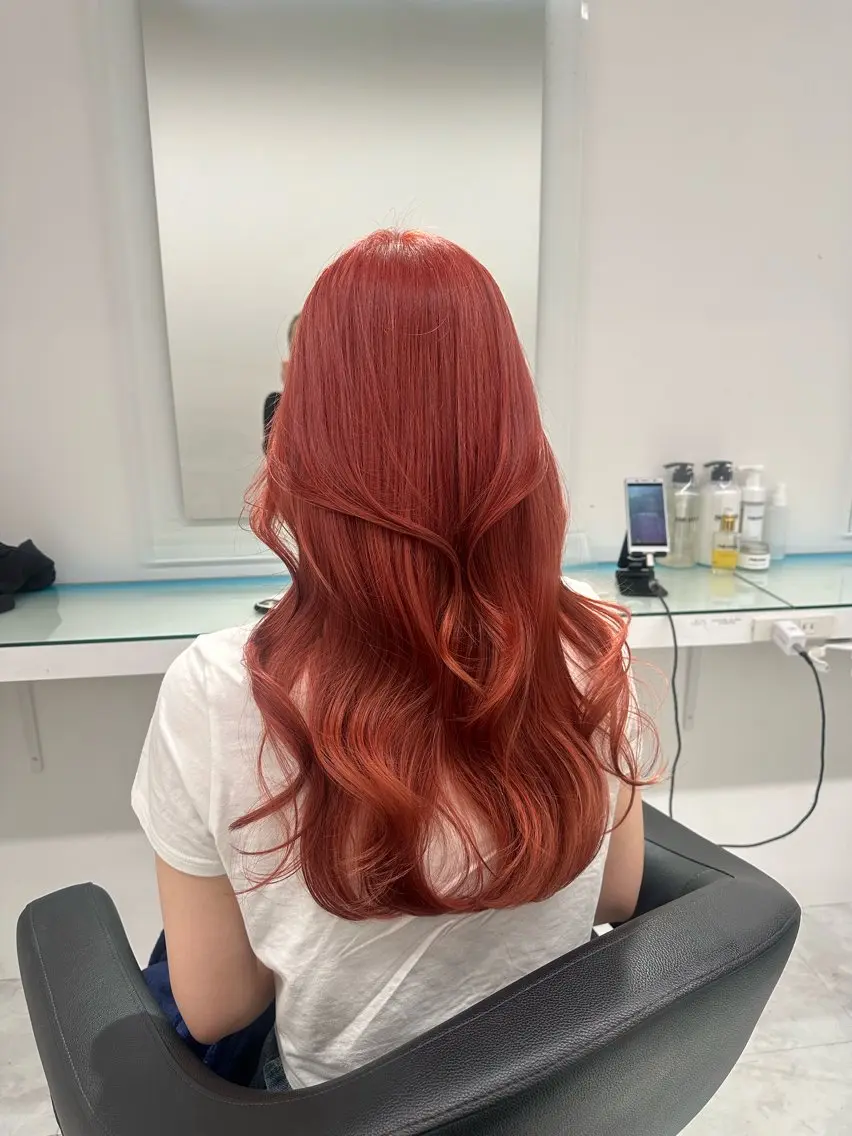ロング カラー ヘアカラー トリートメント ヘッドスパ ヘアセット ❄最強かわいいカラー ❄️MINA❄️のヘアスタイル
