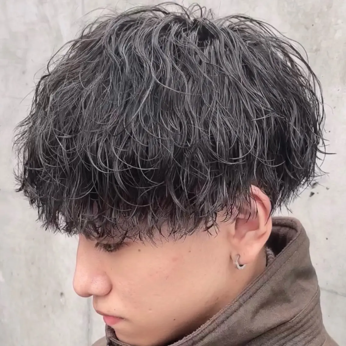 ミディアム パーマ ヘアアレンジ メンズ fifth 石川 凪のヘアスタイル