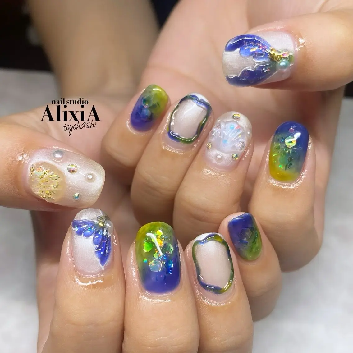 ネイル ハンドネイル AlixiA ゆみのネイルデザイン