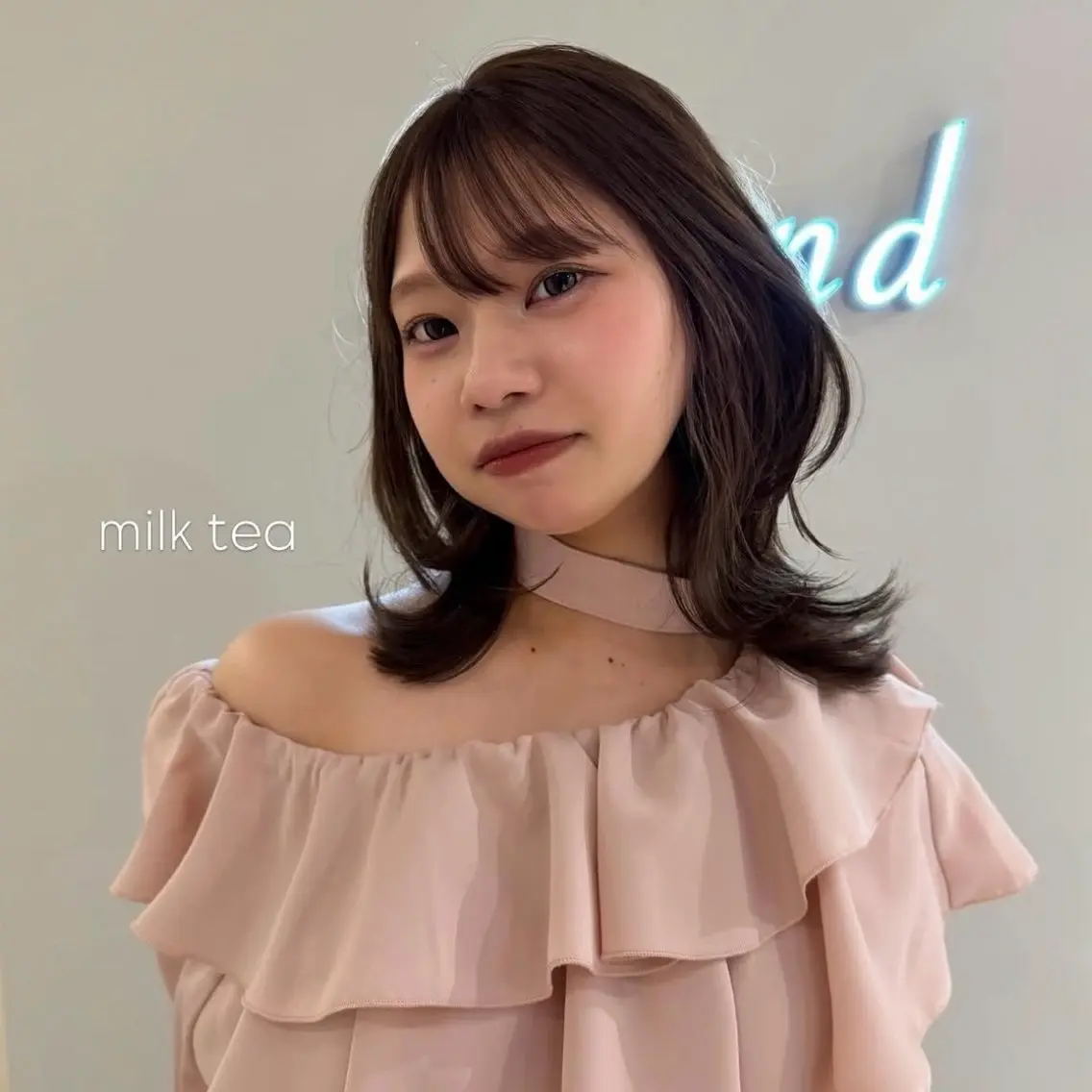 ミディアム レイヤーカット カット ヘアカラー トリートメント NAKAHARA TSUKUSHIのヘアスタイル