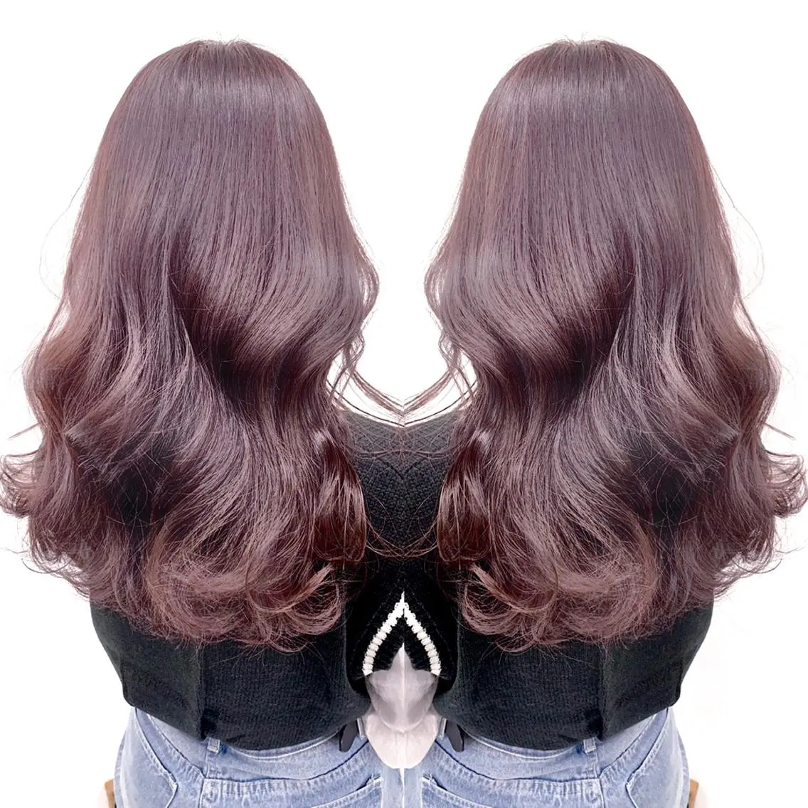 ミディアム カラー 柔らかbeige モトキのヘアスタイル