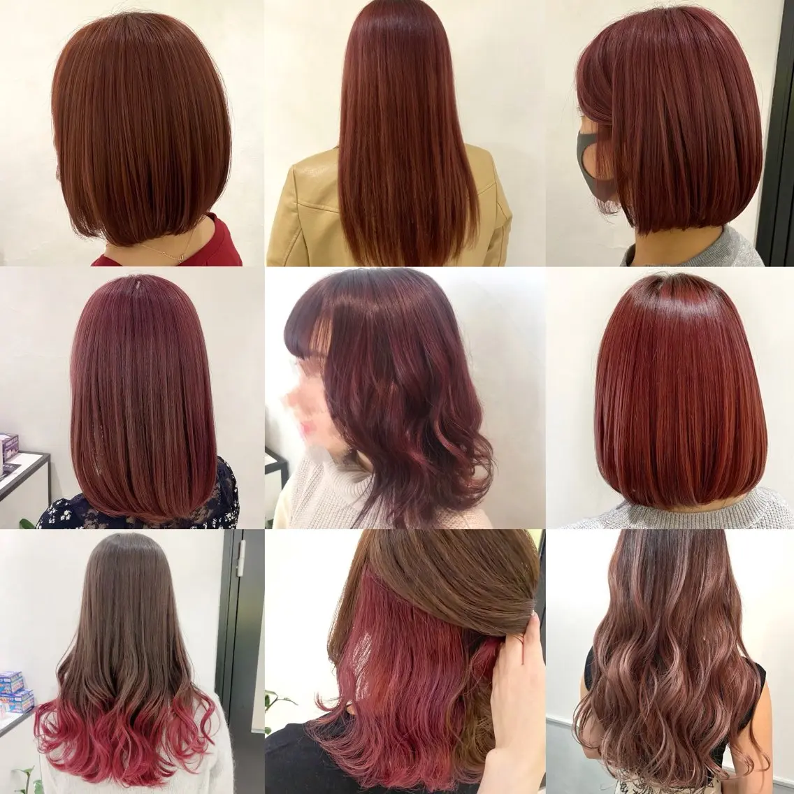 ロング カラー 予約 停止のヘアスタイル