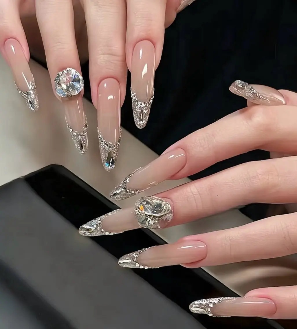 ネイル アートネイル オーロラネイル チークネイル 長さ出し フットネイル ハンドネイル Blossom nail_研修のネイルデザイン