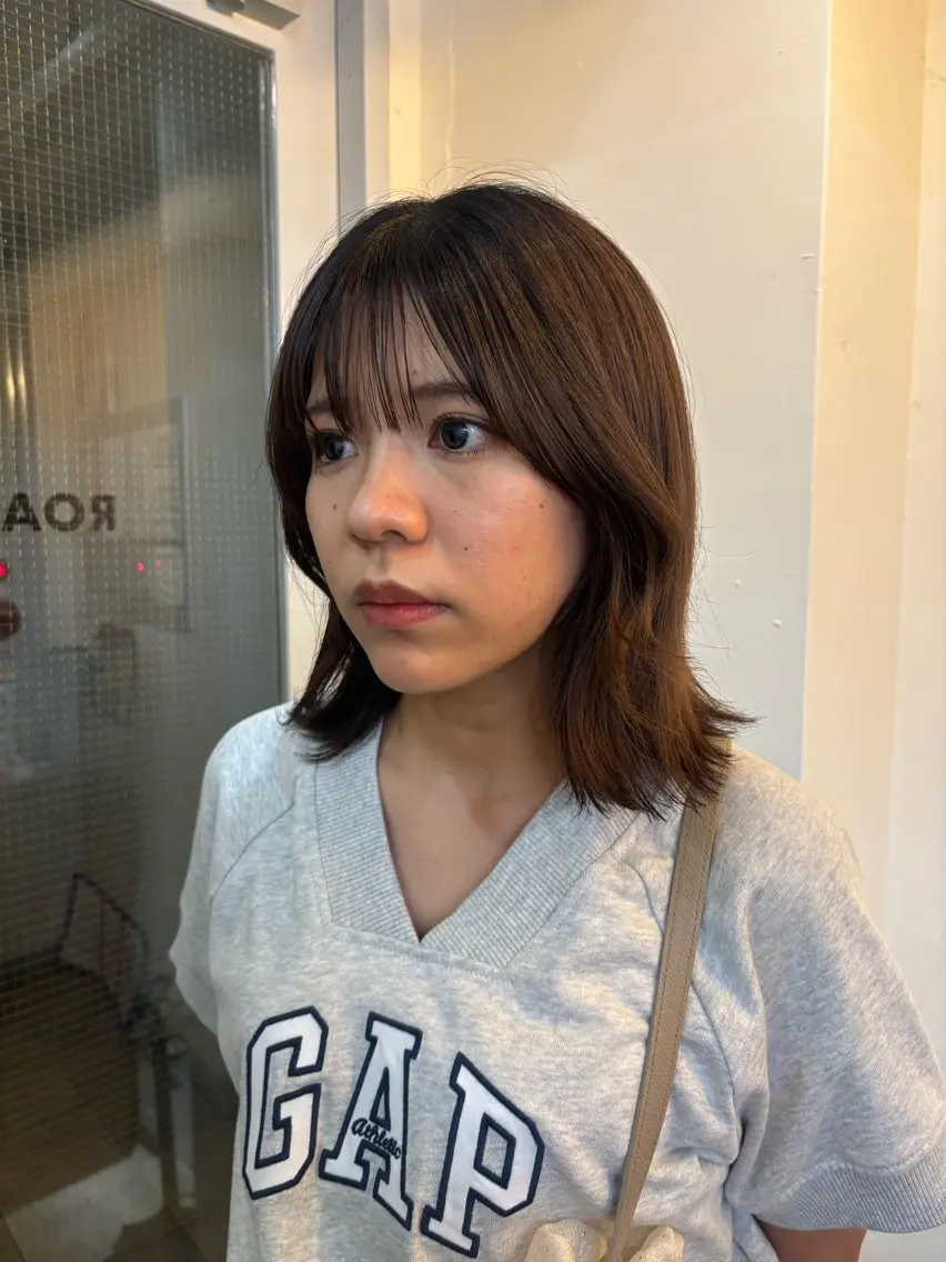 ミディアム カット トリートメント 西田  美侑/ 前髪・顔周りカットのヘアスタイル