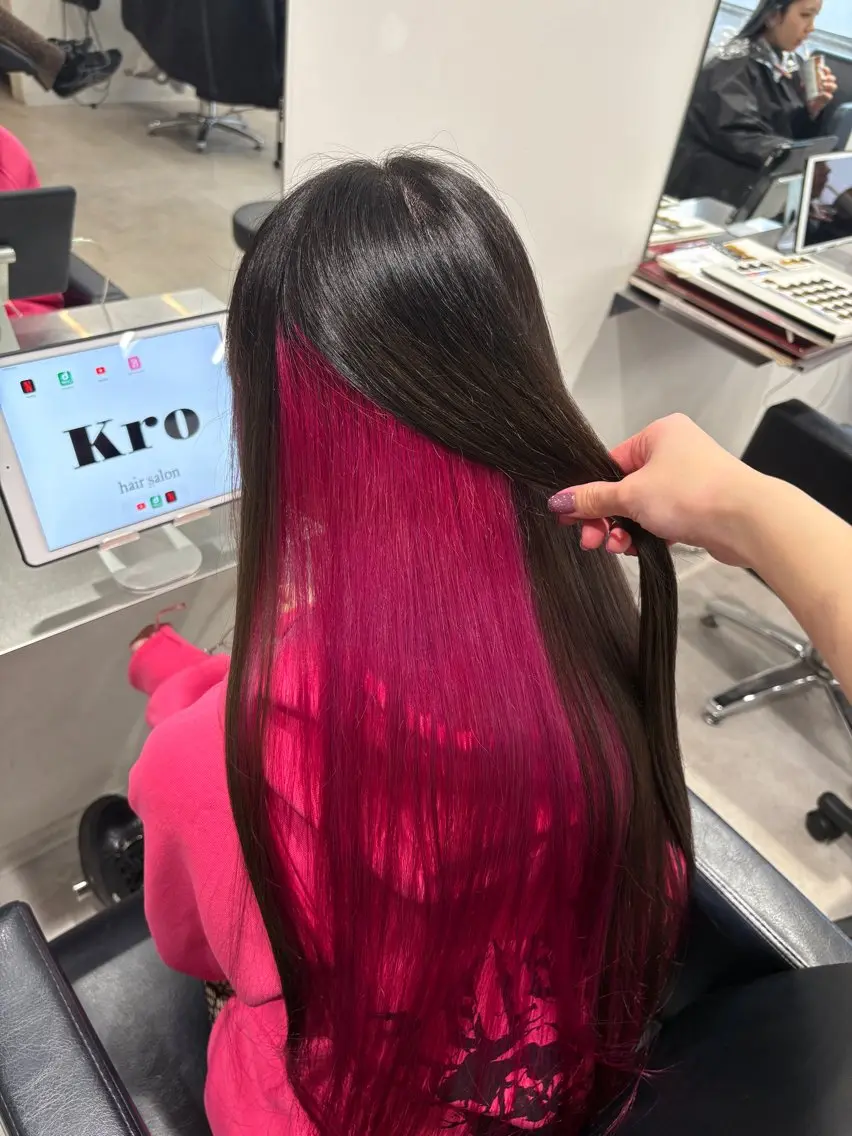 ☾·̩͙⋆ 【🌙ご新規様限定🌙】インナーカラーorグラデーションカラー+1stepTRの写真
