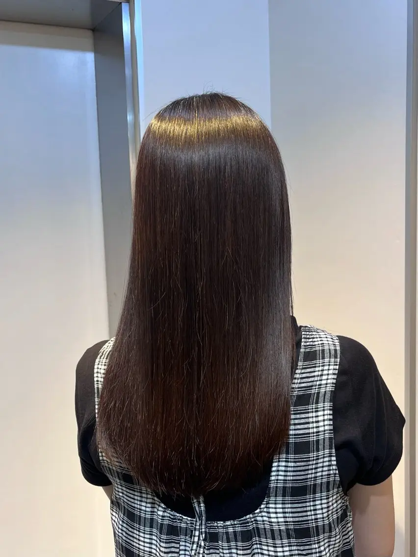 ロング 縮毛矯正 縮毛矯正 ioe 三宮 / 羽海のヘアスタイル