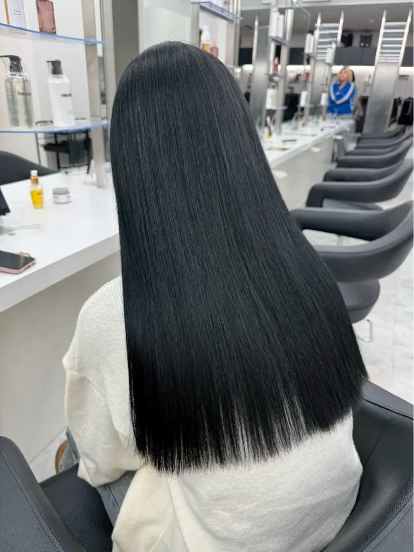 【️人気No.1メニュー🧁🫖】one color➕髪質改善トリートメント💖の写真