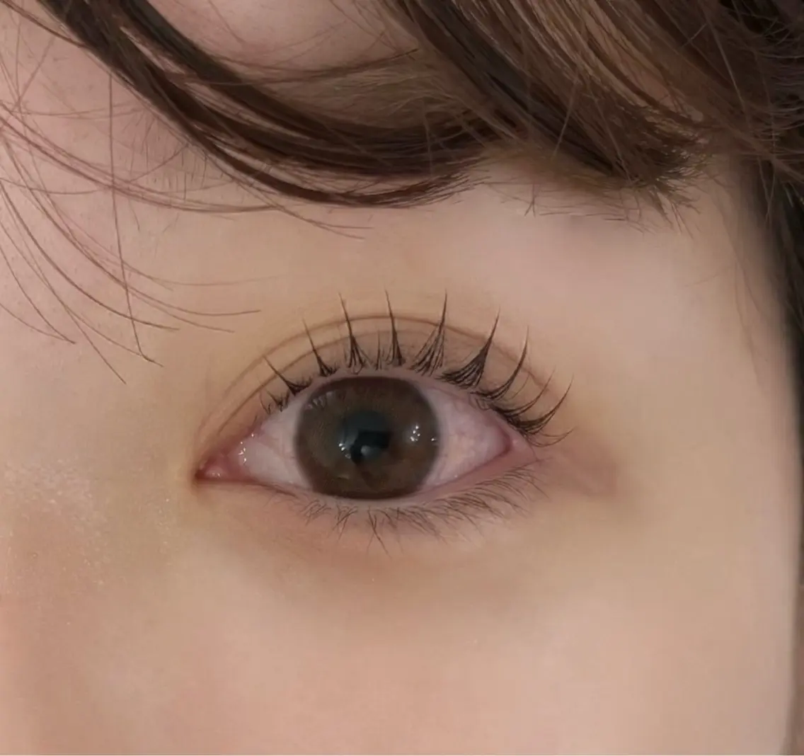 まつげパーマモデル上下の写真