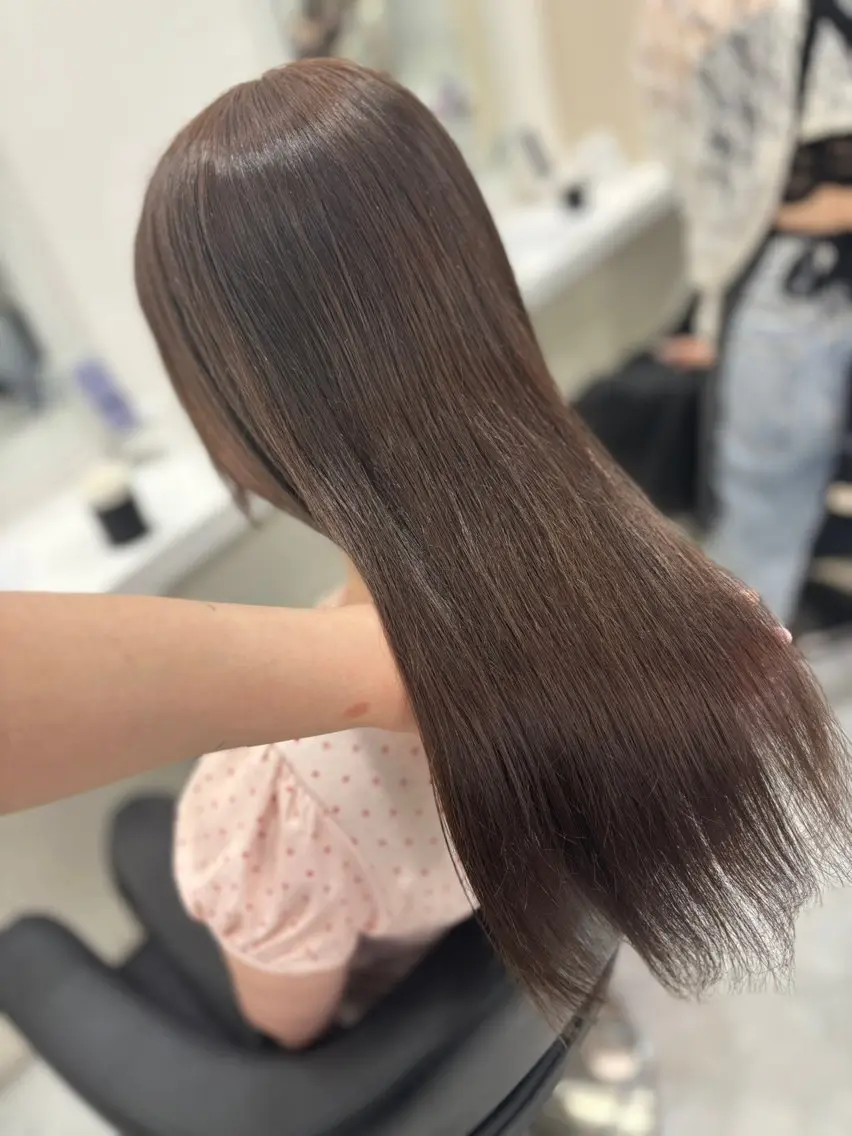 ロング カラー ヘアアレンジ ヘアカラー トリートメント ヘアセット 垢抜け透明感 カラー🪽ྀི🤎のヘアスタイル