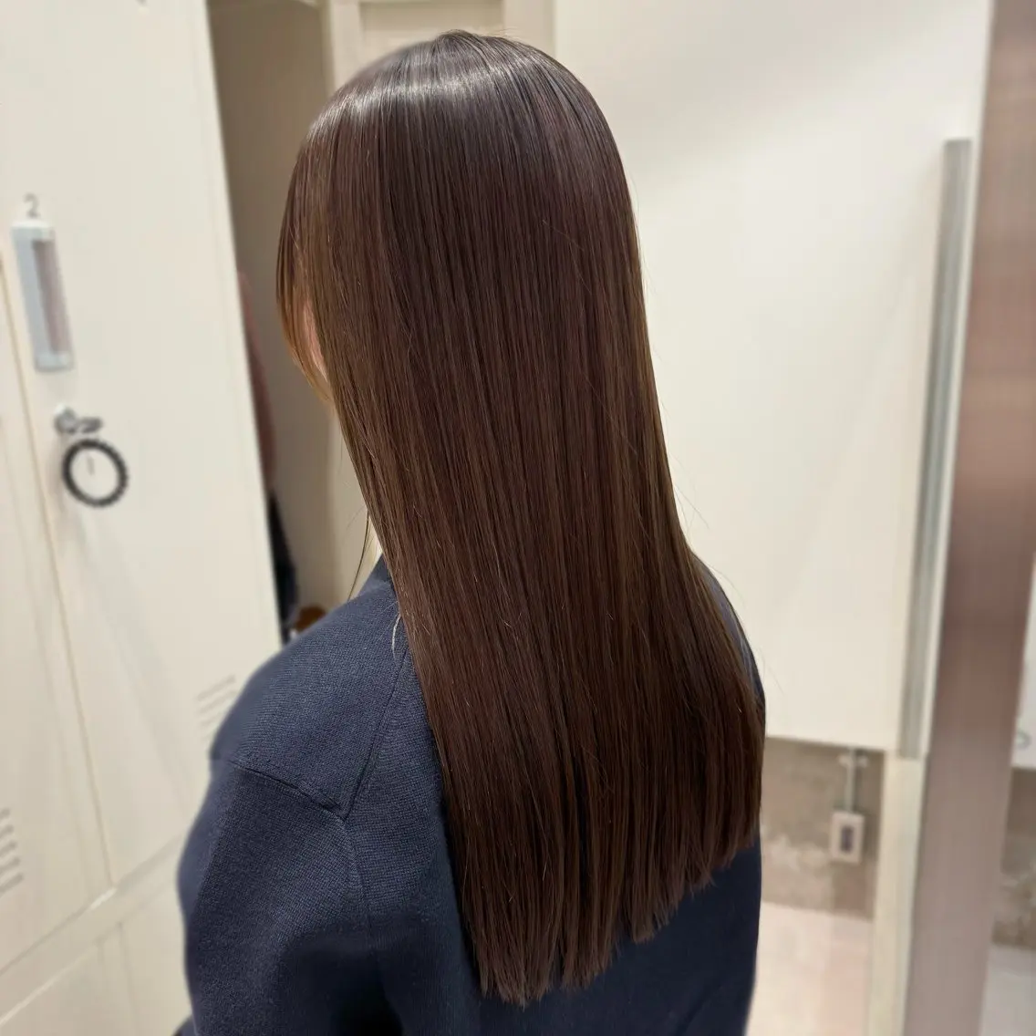 ミディアム パーマ 縮毛矯正+モテカラー 🎀✨MIHOのヘアスタイル