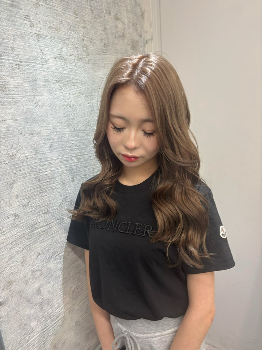 セミロング カラー ヘアカラー real yumeka🪄✨のヘアスタイル