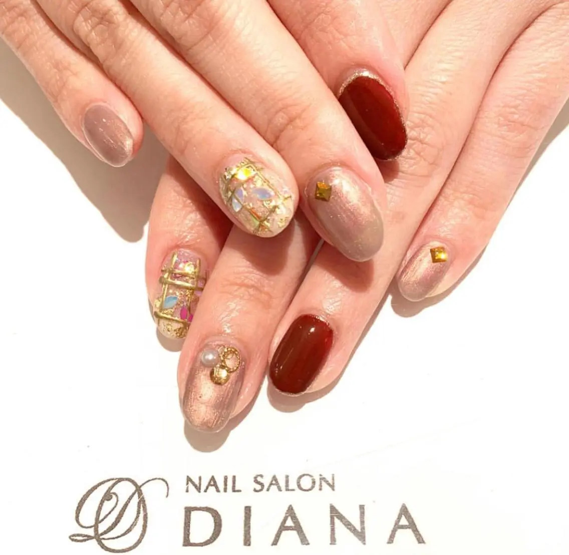 ショート カラー ネイル NAILSALON DIANAのネイルデザイン
