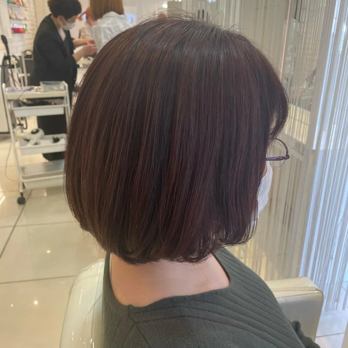ショート カラー デザインカラー BiBi  藪 菜月のヘアスタイル