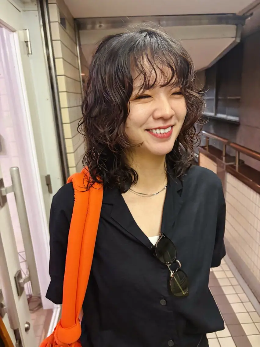 ミディアム パーマ カット パーマ kaito パーマ募集！🙌のヘアスタイル