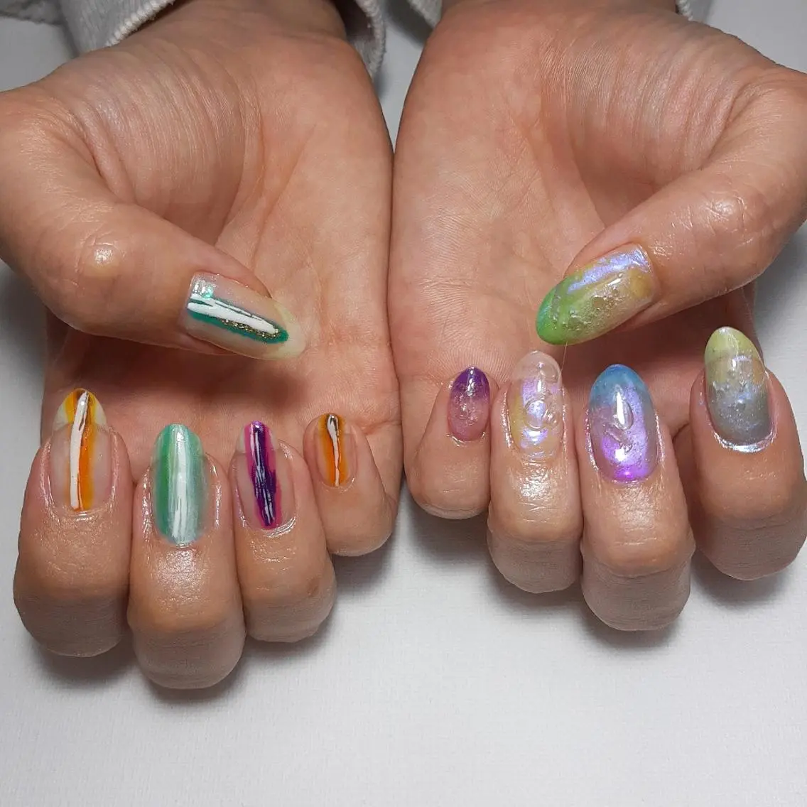 ネイル ジェルネイル 持ち込み ショートネイル owlnail /持込みデザイン専門のネイルデザイン