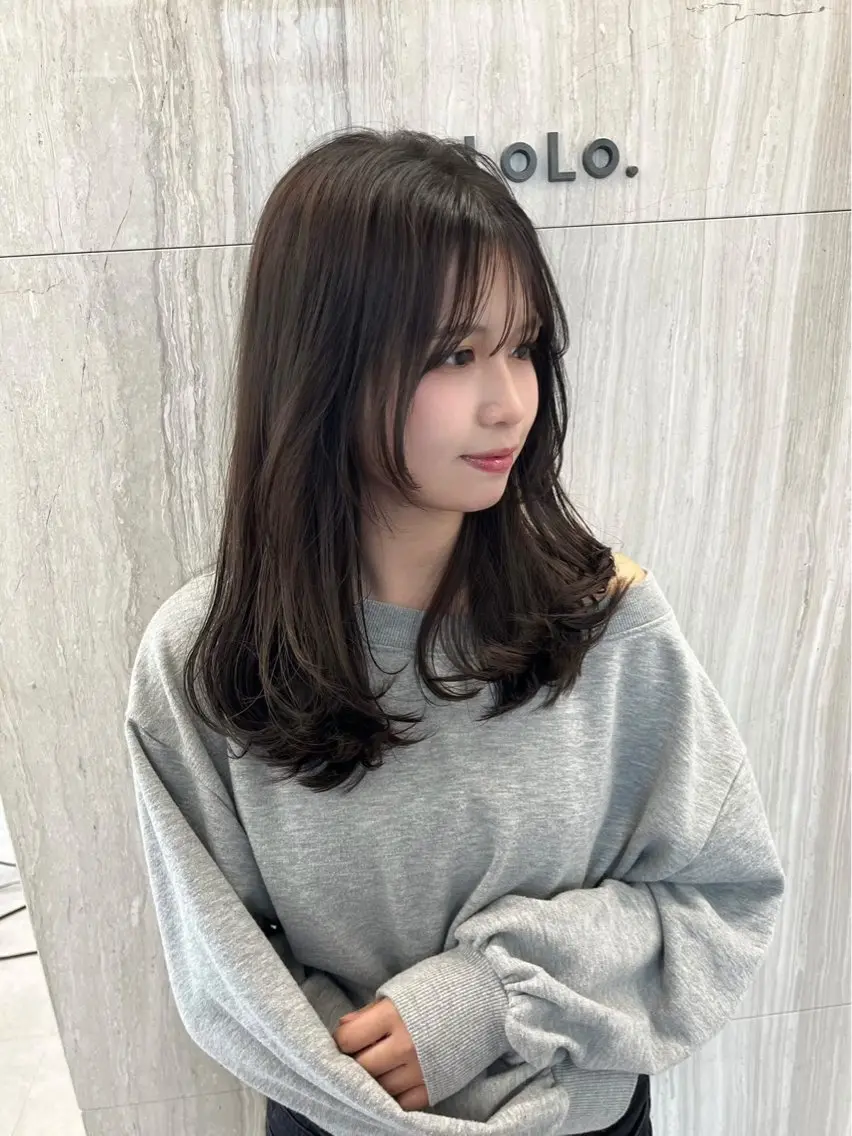 ミディアム カラー 美髪.艶髪.髪質改善 LoLo.サリのヘアスタイル