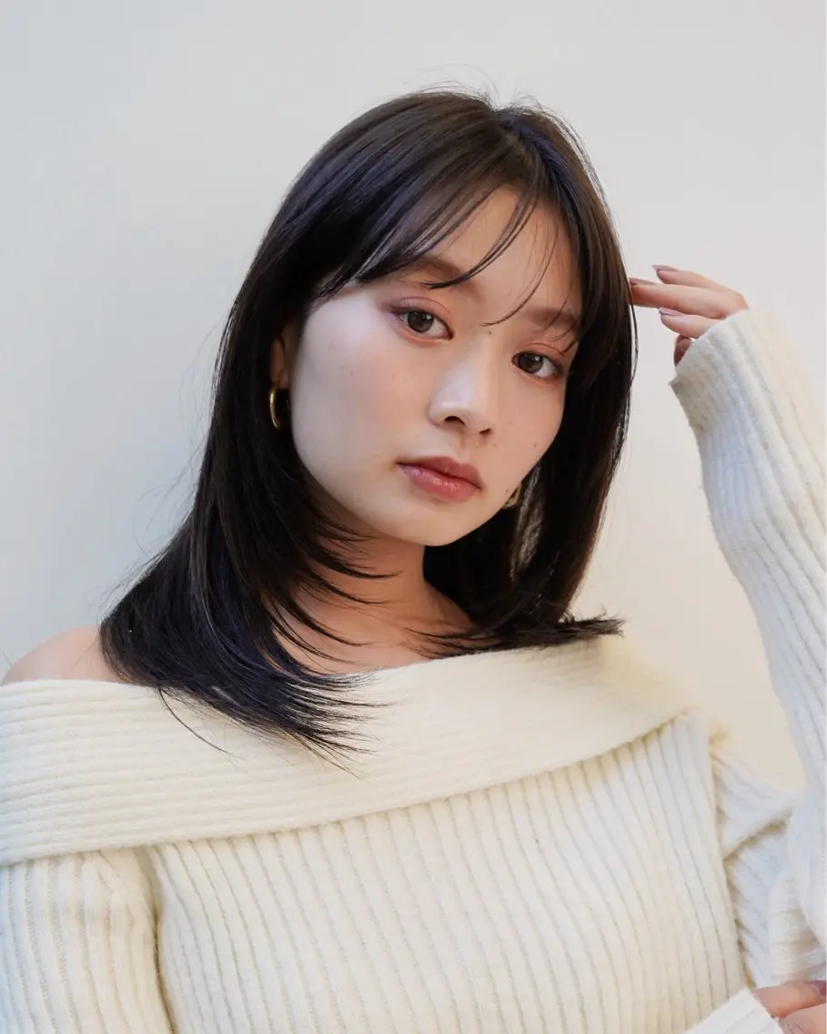 ミディアム 表参道美容師 ぶんじのヘアスタイル