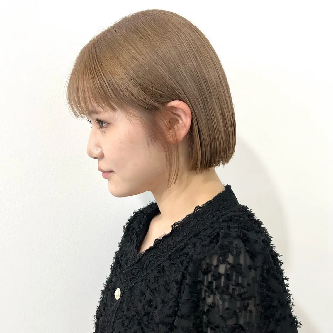ミディアム カラー ヘアカラー トリートメント 🥃まろやかカラー/ ボブ🥃yujiroのヘアスタイル