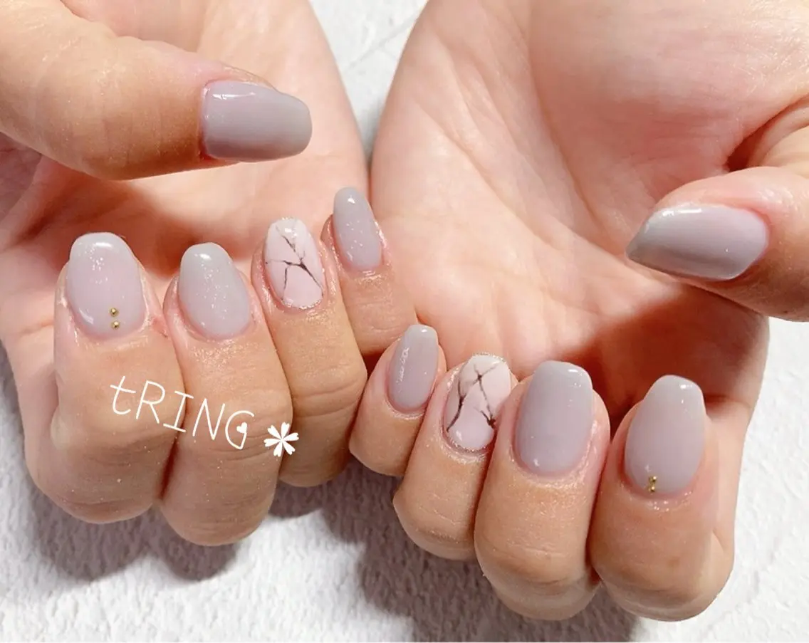 ネイル ハンドネイル tRING* しいの木台のネイルデザイン