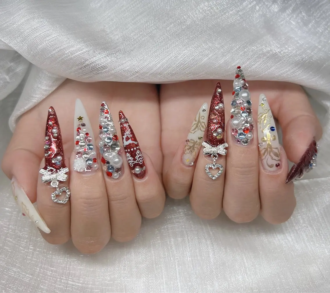 ネイル ハンドネイル Lee Nails チップ長さだし専門店のネイルデザイン