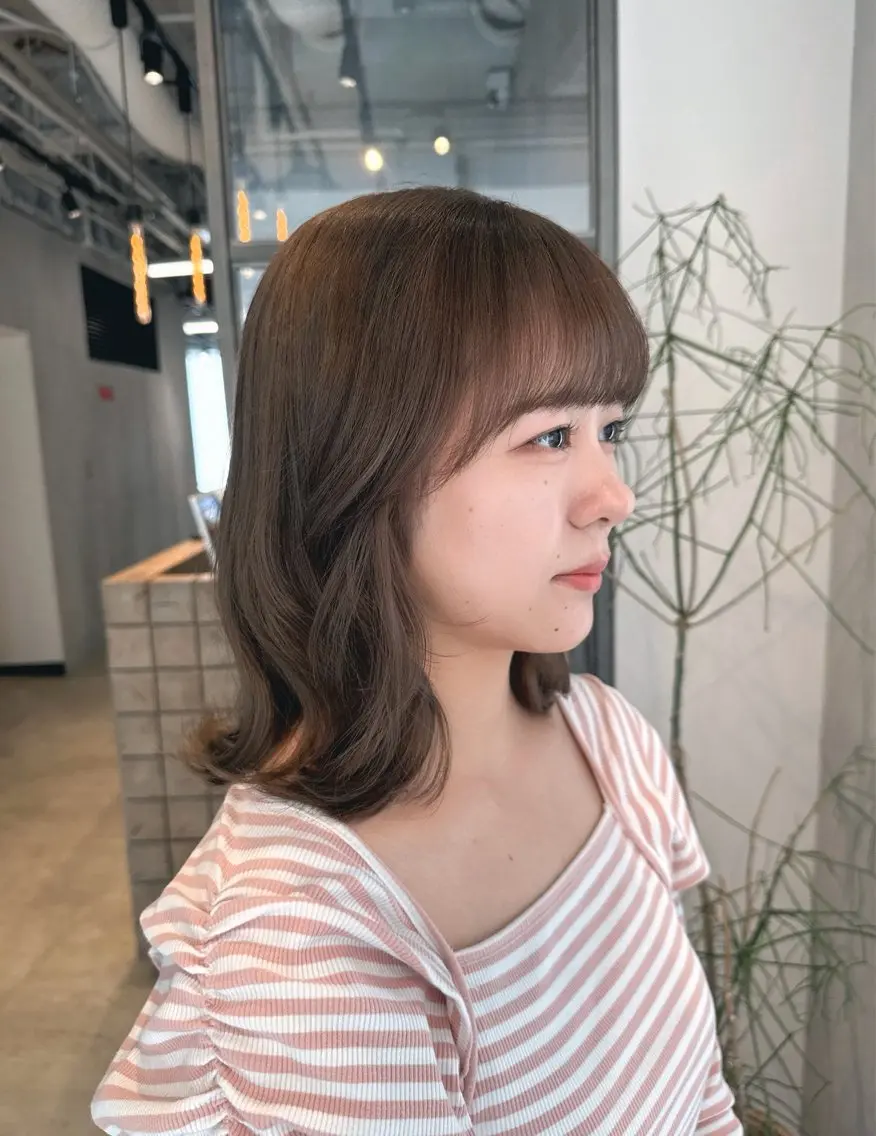 カラー ベージュカラー ミルクティーベージュ カット ヘアカラー トリートメント 透明感カラー✨艶髪 制作🌱山根あゆみのヘアスタイル