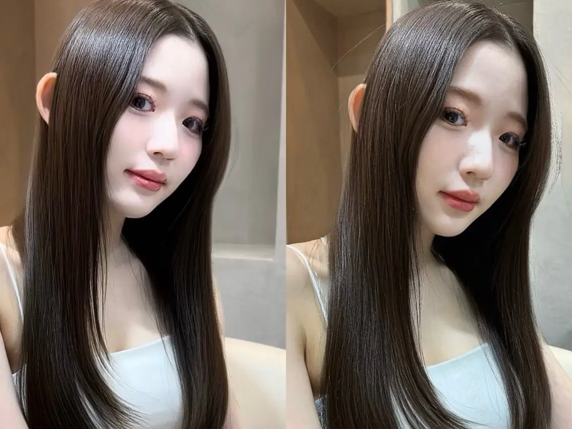 ロング カラー 大宮縮毛矯正🩵 レイヤー 佐藤和のヘアスタイル