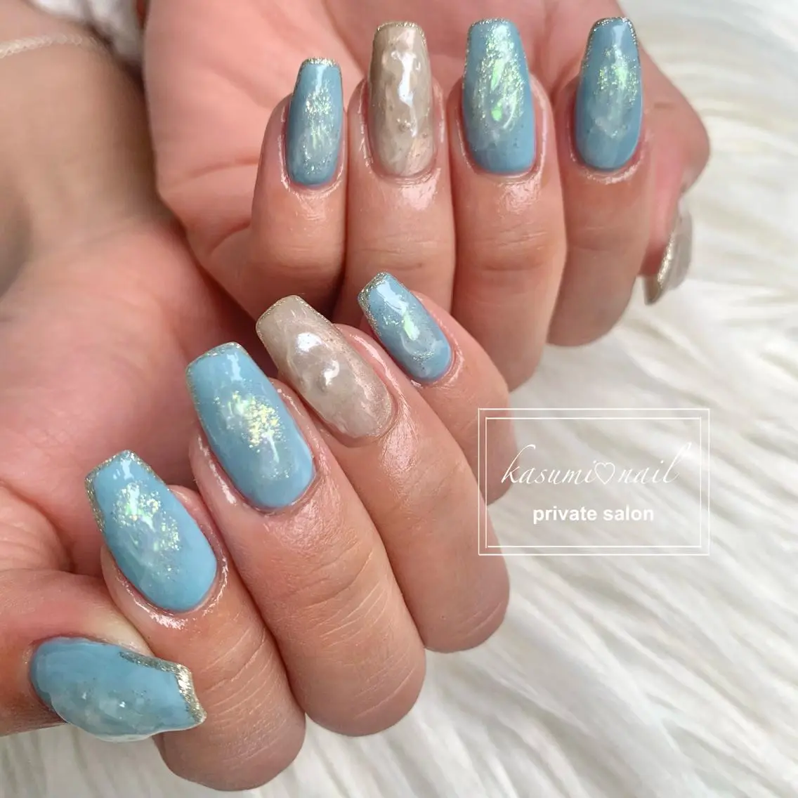 ネイル アートネイル フットネイル フレンチネイル ロングネイル マグネットネイル KASUMI♡ Nailのネイルデザイン