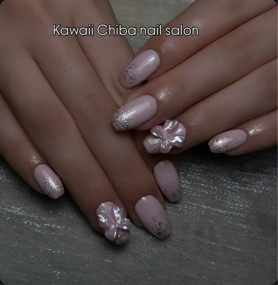 ネイル アートネイル クリアネイル ジェルネイル ハート 韓国ネイル Kawaii _Nailのネイルデザイン
