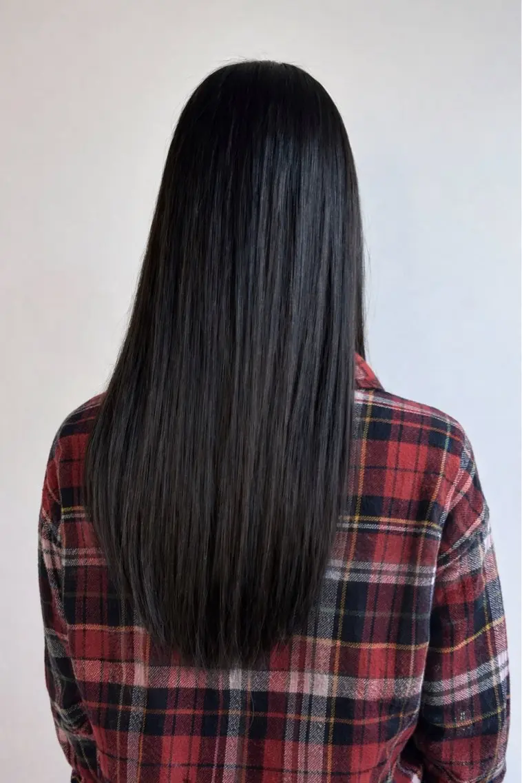 ロング パーマ カット 縮毛矯正 トリートメント よしなり あみのヘアスタイル