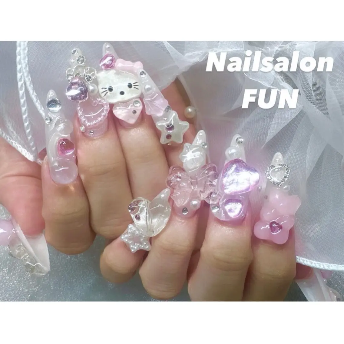 ネイル アートネイル ロングネイル メンズネイル ショートネイル ネイルチップ Nailsalon FUN🌈のネイルデザイン