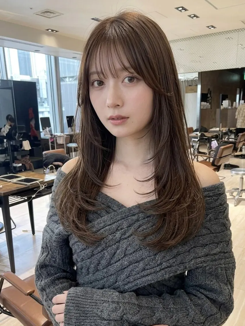 似合わせカット+透明感カラー+システムトリートメント🫧の写真