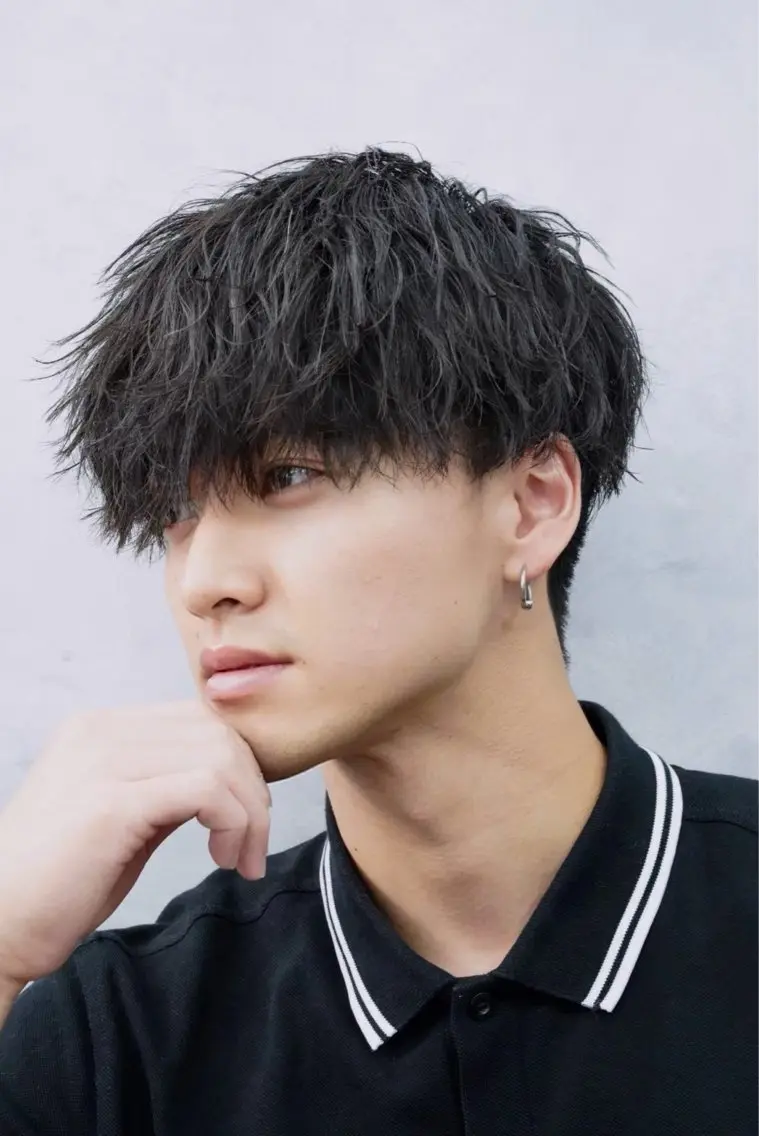 パーマ メンズ カット パーマ ヘアセット メンズ専門🔥代表 山田　パーマ大人気◎のヘアスタイル