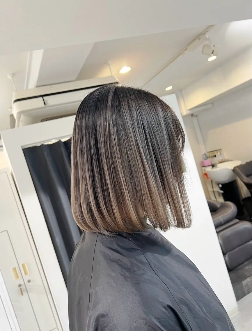ショート カラー バレイヤージュ ベージュカラー レイヤーカット 指名数No.1 /NAOYAのヘアスタイル