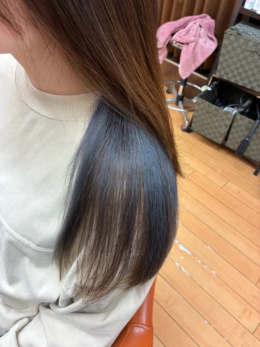 カラー インナーカラー ルキ🌈ブリーチカラ ー&メンズパーマ🦄のヘアスタイル