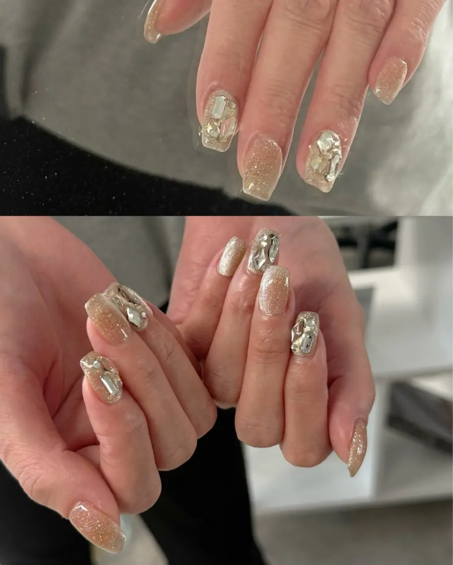 ネイル ゴージャス キラキラネイル ハンドネイル filonnail coconoのネイルデザイン