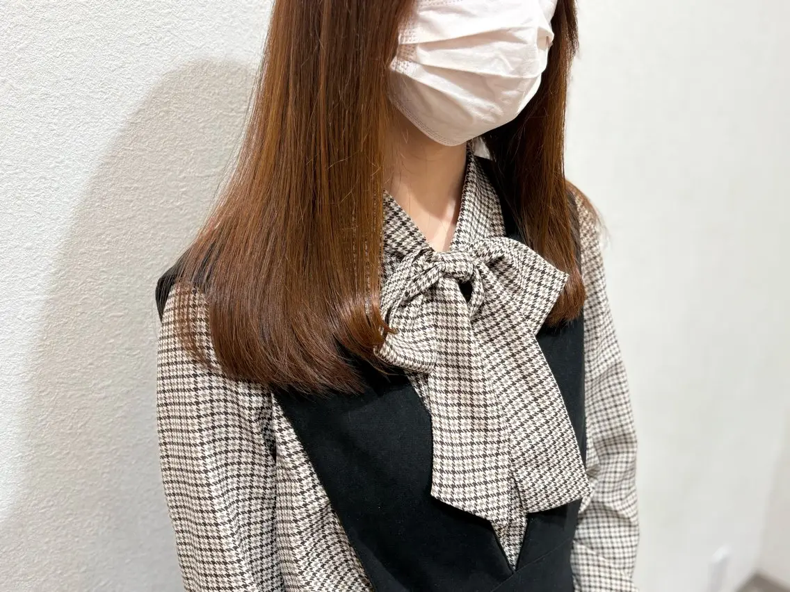 セミロング レイヤーカット アメイジングヘアー 千歳店　福嶋のヘアスタイル