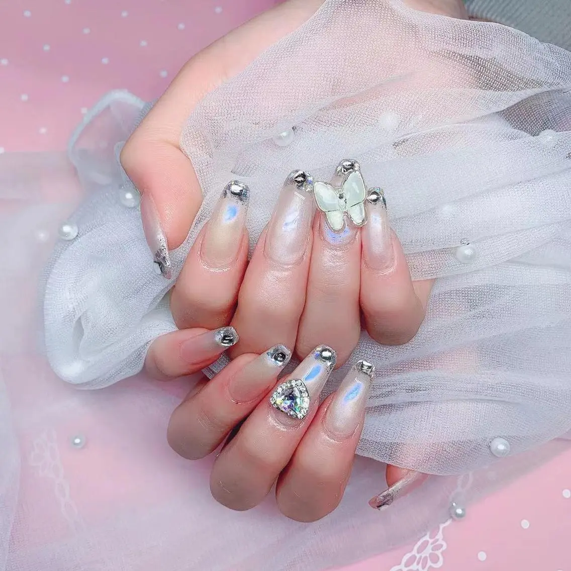 ネイル 長さ出し スカルプネイル Nail Salon kihi大塚店のネイルデザイン