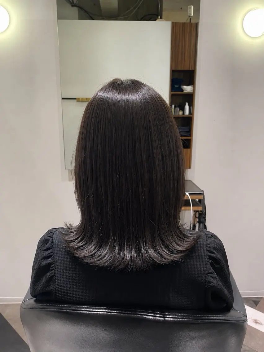 ミディアム ヘアカラー ゆりあ|カラーモデル 募集中🩶のヘアスタイル