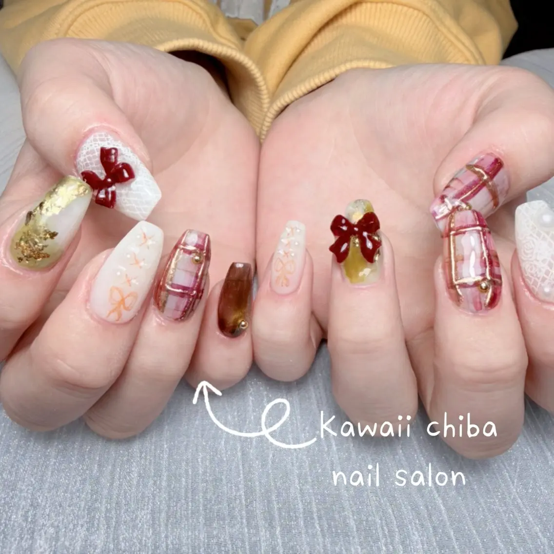 ネイル 長さ出し フレンチネイル 韓国ネイル ワンホンネイル Kawaii Chiba nailのネイルデザイン