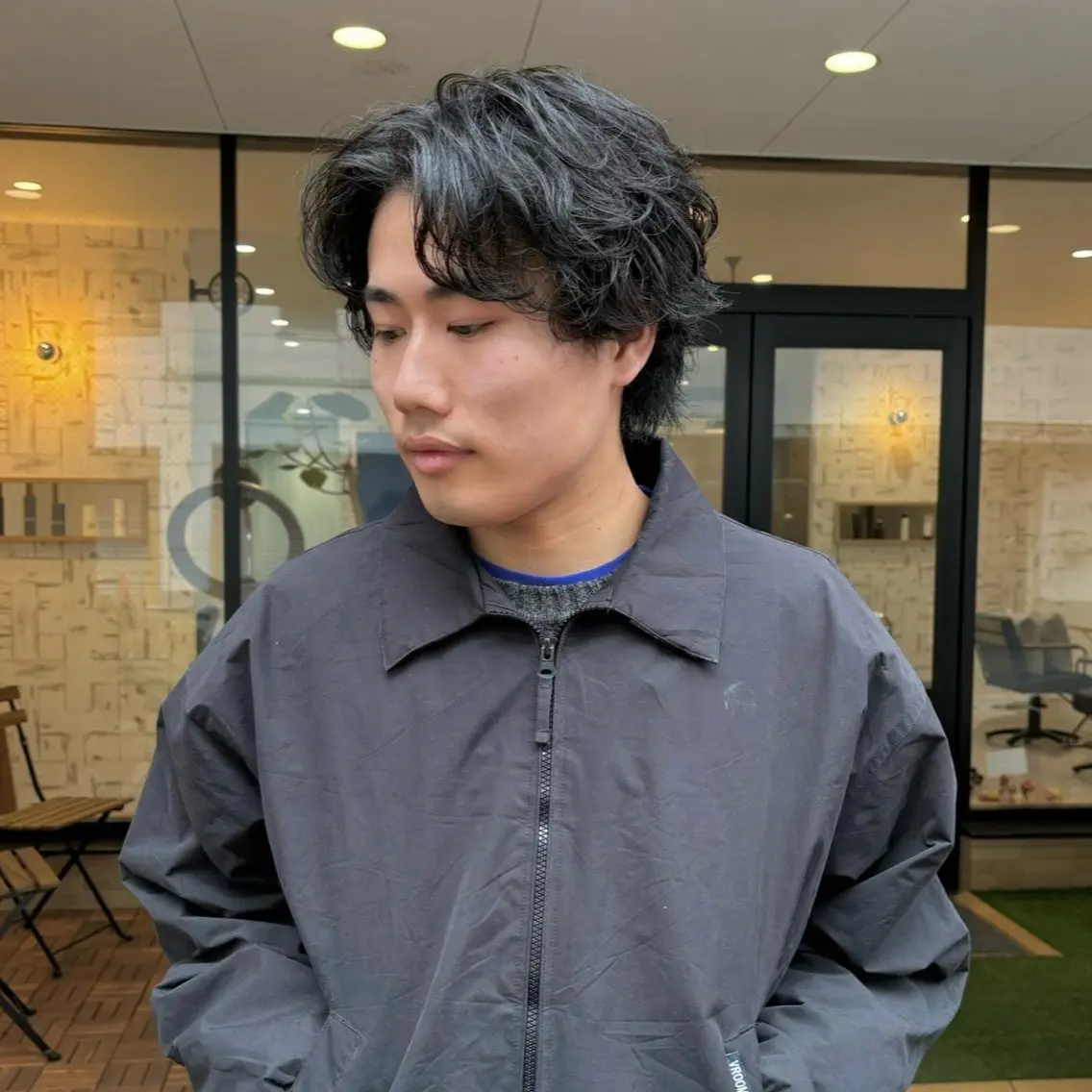 メンズ メンズパーマ メンズショート カット 【メンズショート 特化】村斎　伶次のヘアスタイル