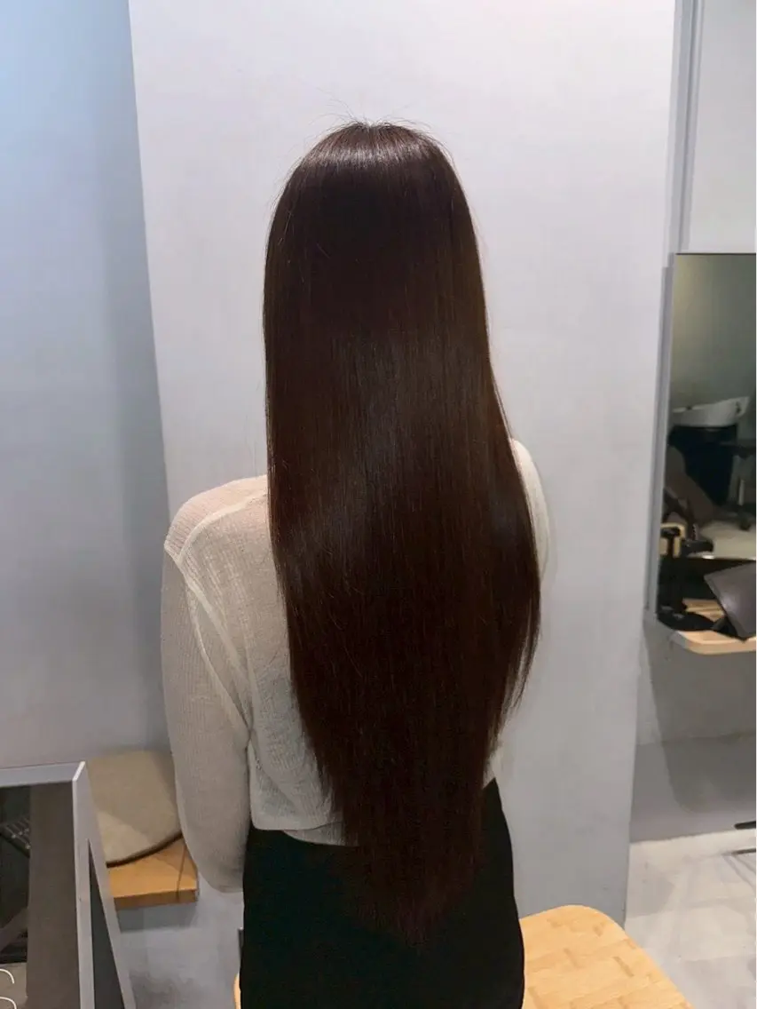 ロング 髪質改善 トリートメント 堀田 柚花のヘアスタイル