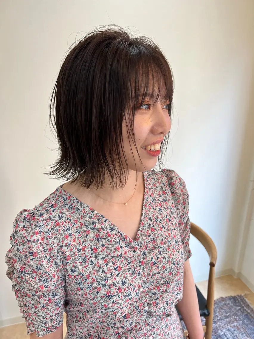 ミディアム トリートメント カット トリートメント 【⭐️レイヤーカット 髪質改善⭐️】長谷川のヘアスタイル
