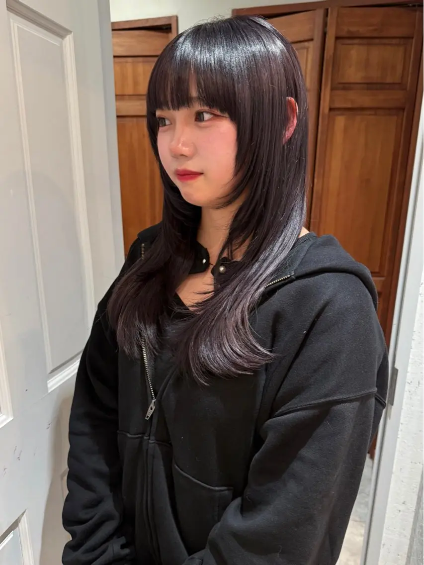 ロング カラー ブリーチ カット ヘアカラー トリートメント mai / linoah˚✧のヘアスタイル