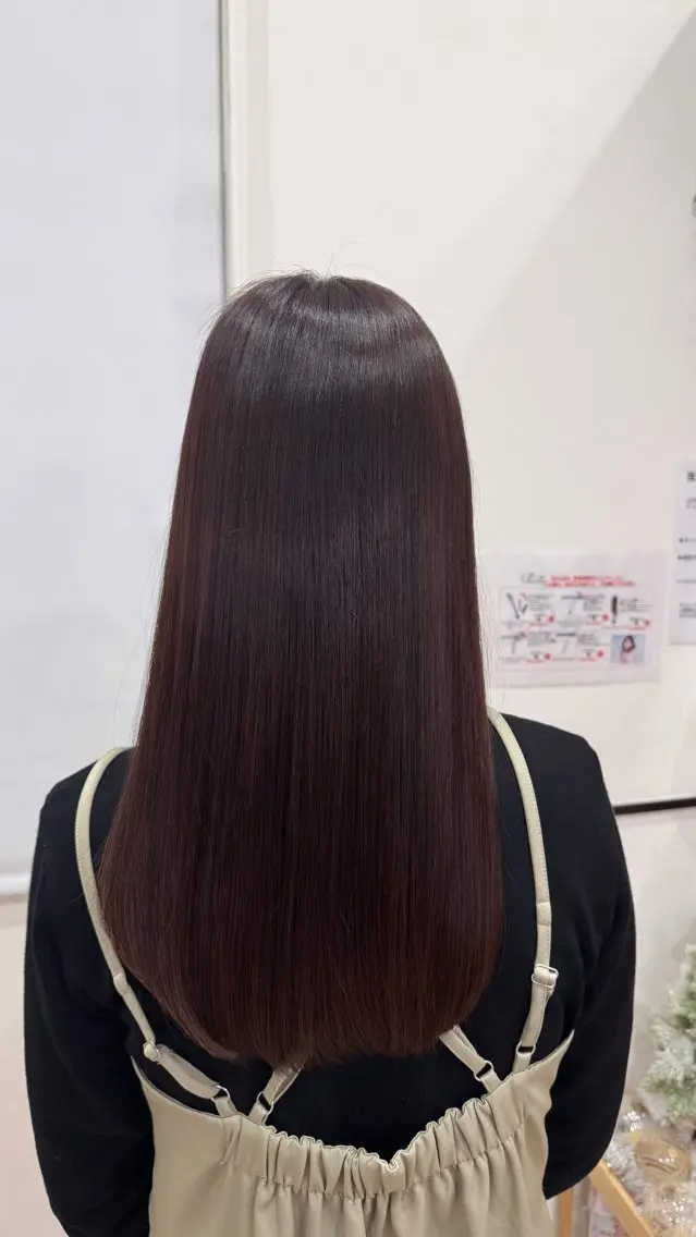 ロング カラー ブラウンカラー ピンクカラー 田巻 瑞穂のヘアスタイル