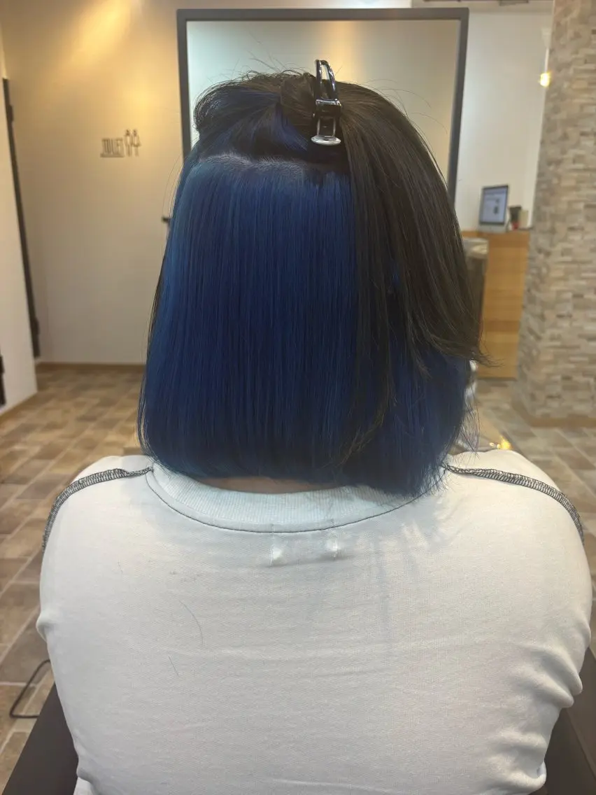 ショート カラー ヘアカラー&縮毛矯正 STAR☆RIVERのヘアスタイル