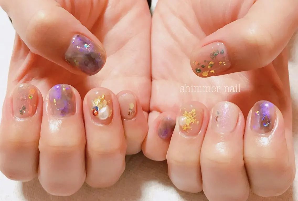ネイル 持ち込み Shimmer Nail⋆*✩のネイルデザイン