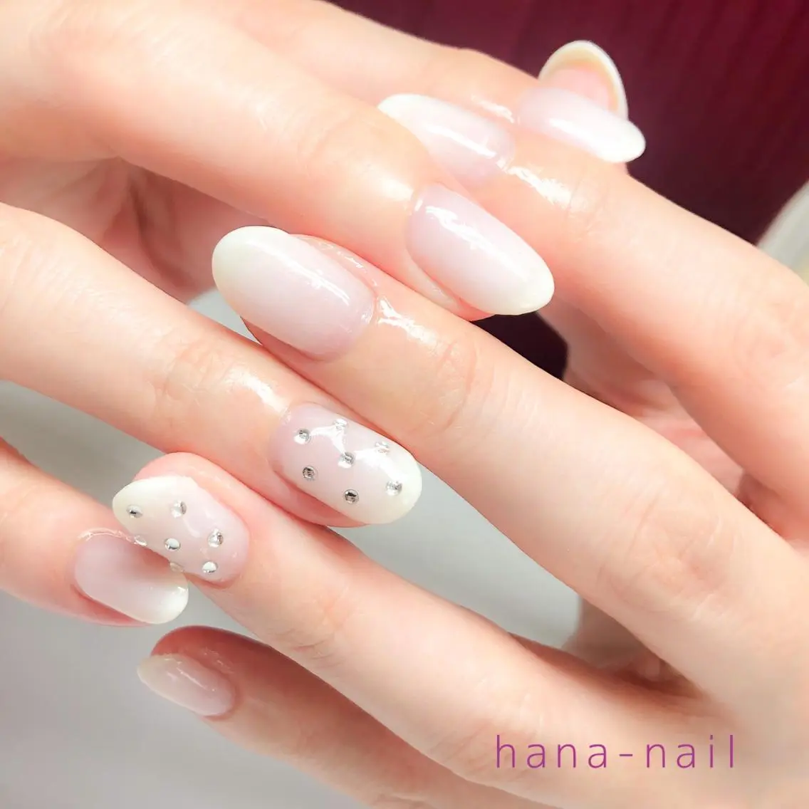 ネイル アートネイル グラデーション シンプルネイル Kao hana-nailのネイルデザイン