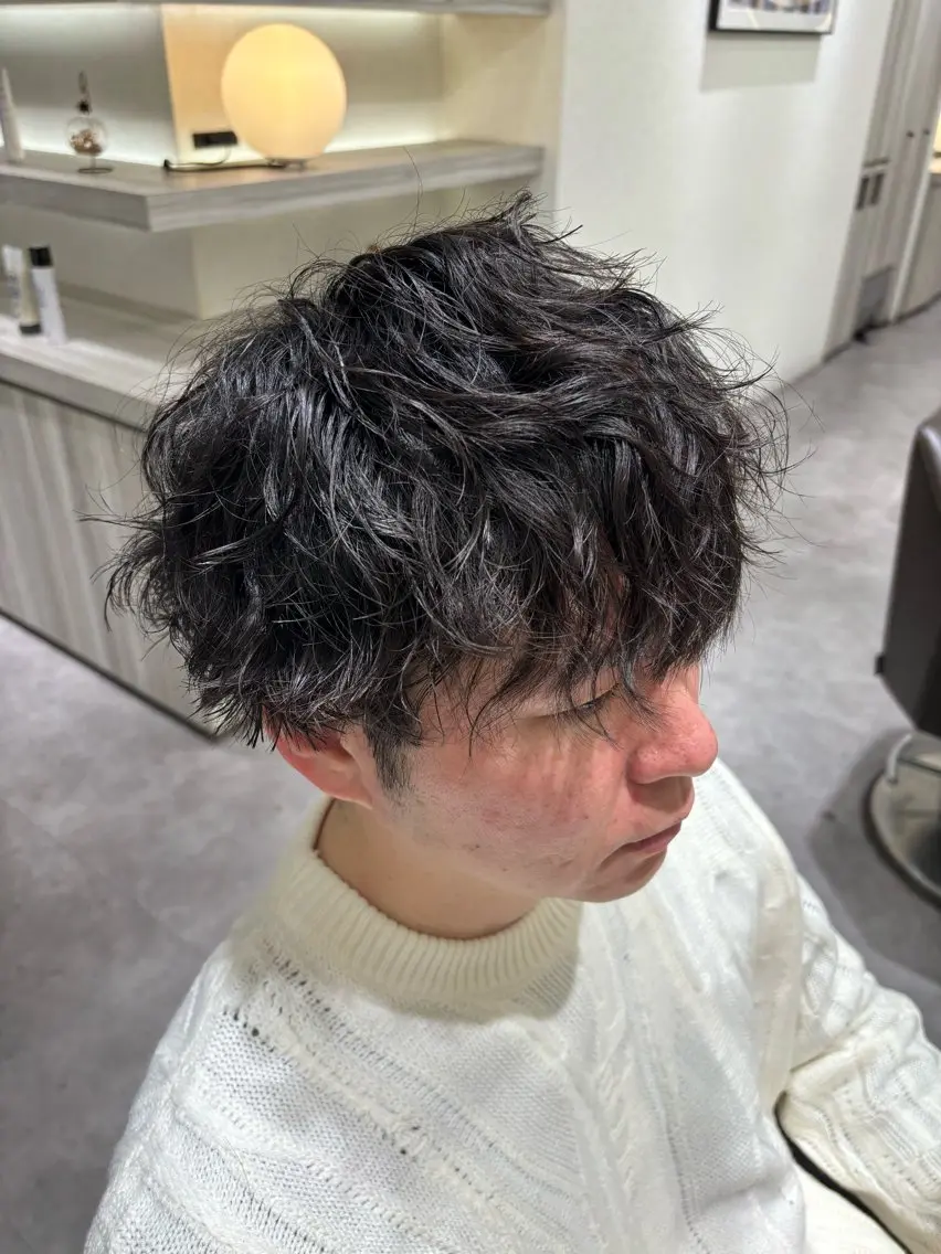 パーマ メンズ メンズパーマ 鈴木 颯のヘアスタイル