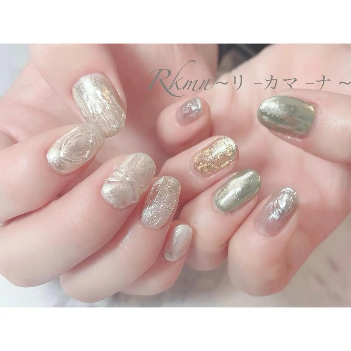 ネイル アートネイル クリアネイル フレンチネイル ジェルネイル グラデーション ハンドネイル フットネイル ハンドケア Rkmn ~リ-カマ-ナ~のネイルデザイン