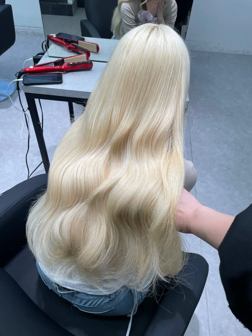 ロング カラー ヘアカラー トリートメント 🫧盛れハイトーン/ ブリーチ特化🎀サキのヘアスタイル